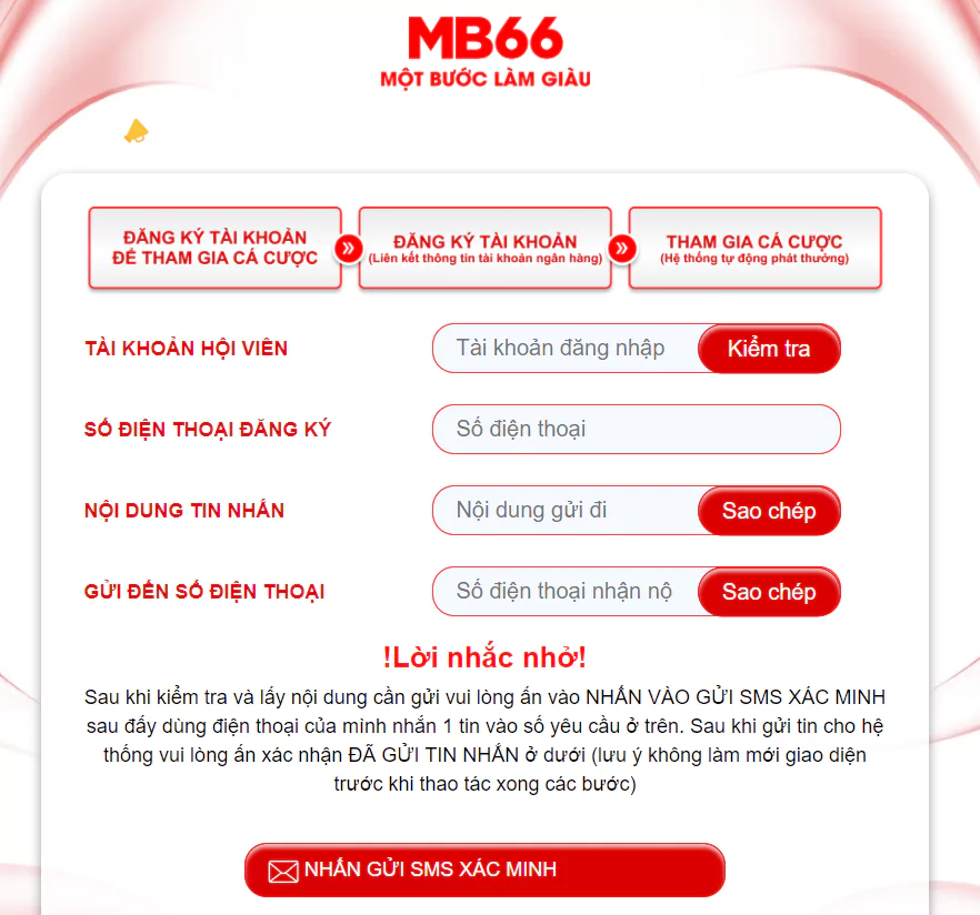 Tặng Ngay Code 66K Dành Cho Thành Viên Mới Tại MB66 10 Hướng dẫn xác minh tài khoản để nhận thưởng